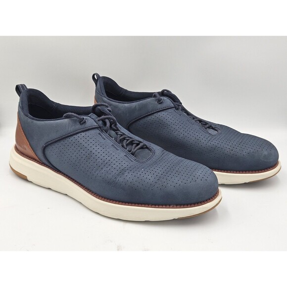Cole Haan Grand Atlantic Shoe Mens 11 Blue Nubuck Lace Up Low Top Casual Sneaker main image 5